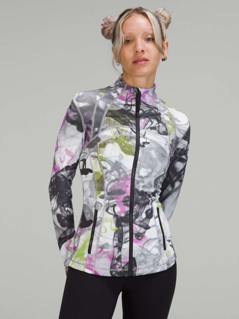 Lululemon Throwback Print Define Jacket *Nulu - 4 Unicorn Throwback White Multi